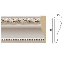 152-115G Молдинг средний золотистый (85х25х2400 мм) 18