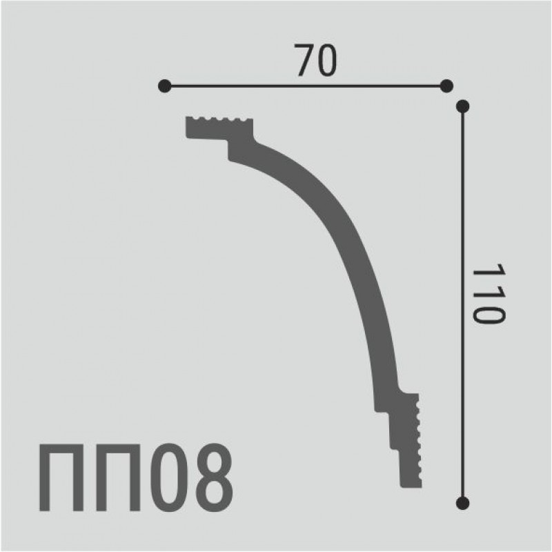 Карниз XPS POLYMER ПП 08