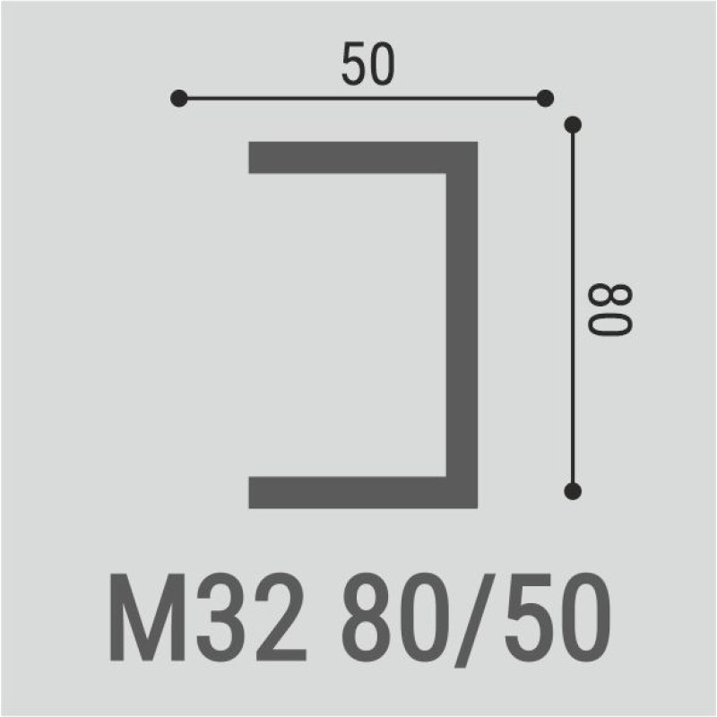 Молдинг М32 80-50