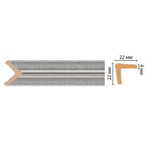 Цветной угол Decomaster 116s-55 ДМ (22*22*2400)