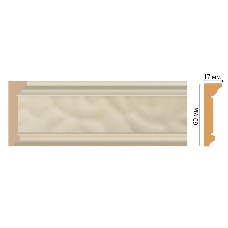 D216-61 ШК/30 плинтус DECOMASTER(60*17*2400 мм)