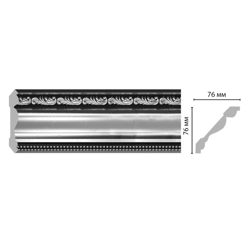 154-63 ШК/12 Плинтус DECOMASTER (77*77*2400 мм)