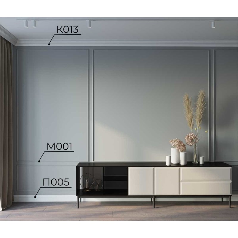 Потолочный карниз К013, 95х75