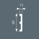 Плинтус П012, 99х15, экополимер