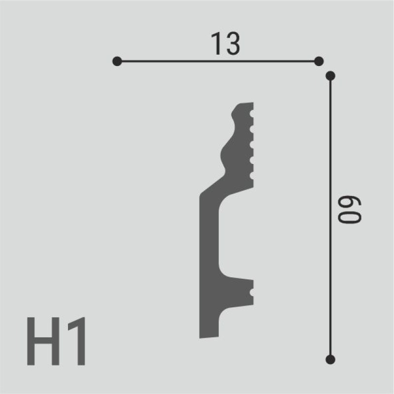 Плинтус напольный H1