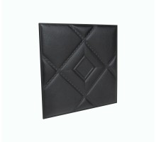 Мягкая стеновая панель из экокожи Luck 400 х 400 мм - Black