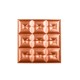 Мягкая стеновая панель из экокожи Boss 400х400 мм - Bronze