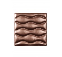 Мягкая стеновая панель из экокожи Wave - Burbon