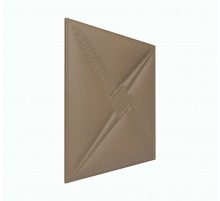 Мягкая стеновая панель из экокожи Stella 400х400 мм - Coffee