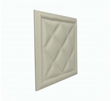 Мягкая стеновая панель из экокожи Classic 400х400 мм - Almond