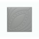 Мягкая стеновая панель из экокожи Petal 400х400 мм - Gray