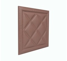 Мягкая стеновая панель из экокожи Classic 400х400 мм - Salmon