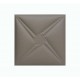 Мягкая стеновая панель из экокожи Stella 400х400 мм - Chestnut