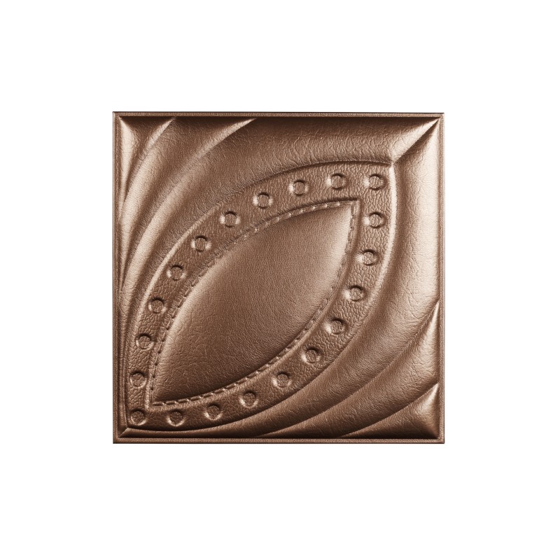 Мягкая стеновая панель из экокожи Petal 400х400 мм - Burbon