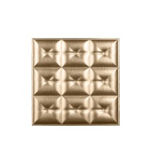 Мягкая стеновая панель из экокожи Boss 400х400 мм - Gold
