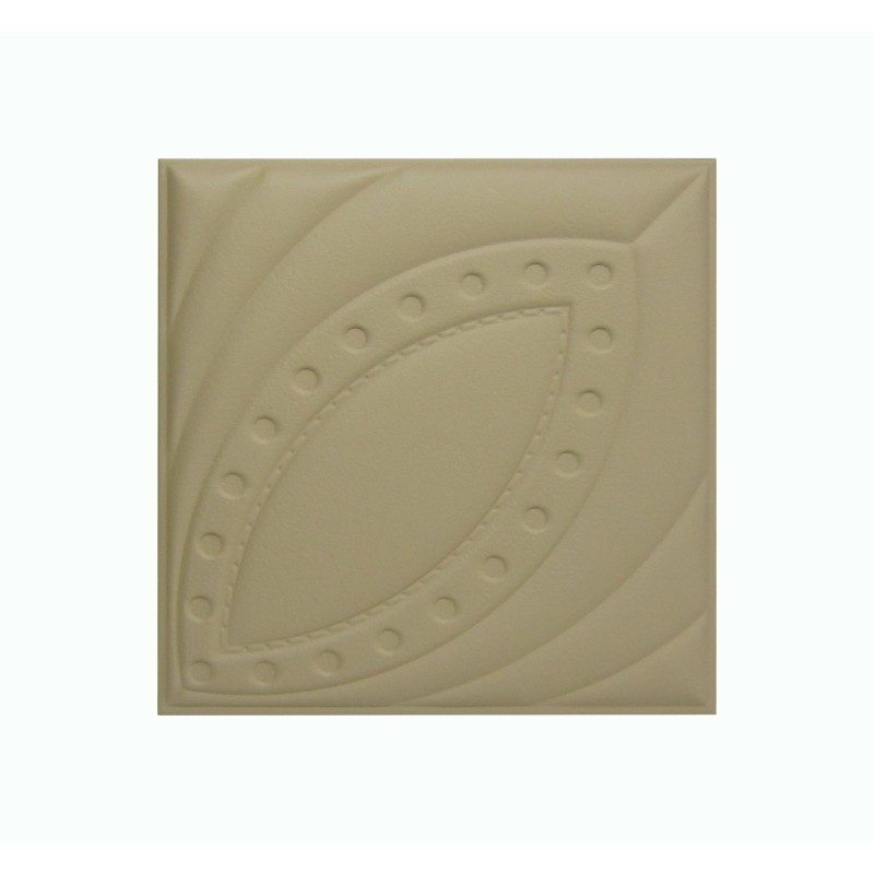 Мягкая стеновая панель из экокожи Petal 400х400 мм - Brandy