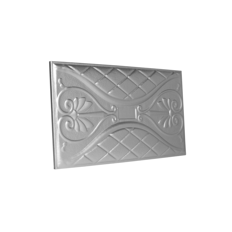 Мягкая стеновая панель Romantic 300х600 мм - Silver
