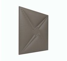 Мягкая стеновая панель из экокожи Stella 400х400 мм - Chestnut