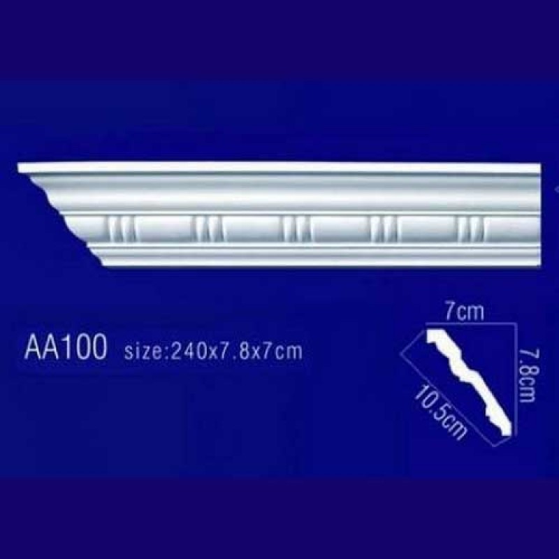 потолочный плинтус с орнаментом Гибкий AA100F