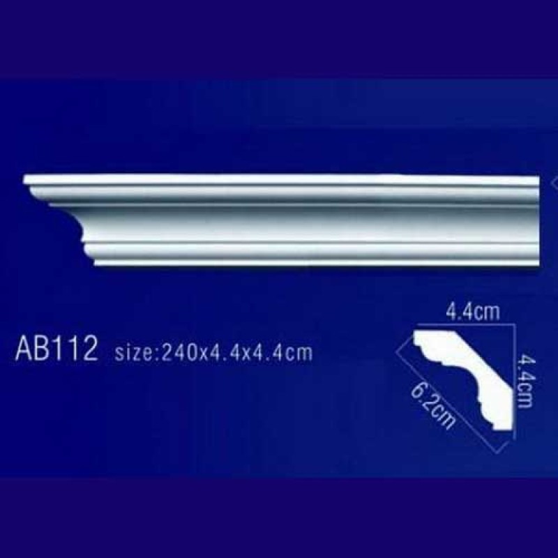 Плинтус потолочный без орнамента Гибкий AB112F