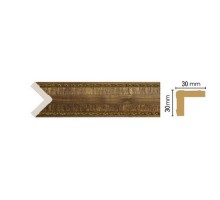 Угол цветная лепнина 143-3 (30х30х2400 мм)/28