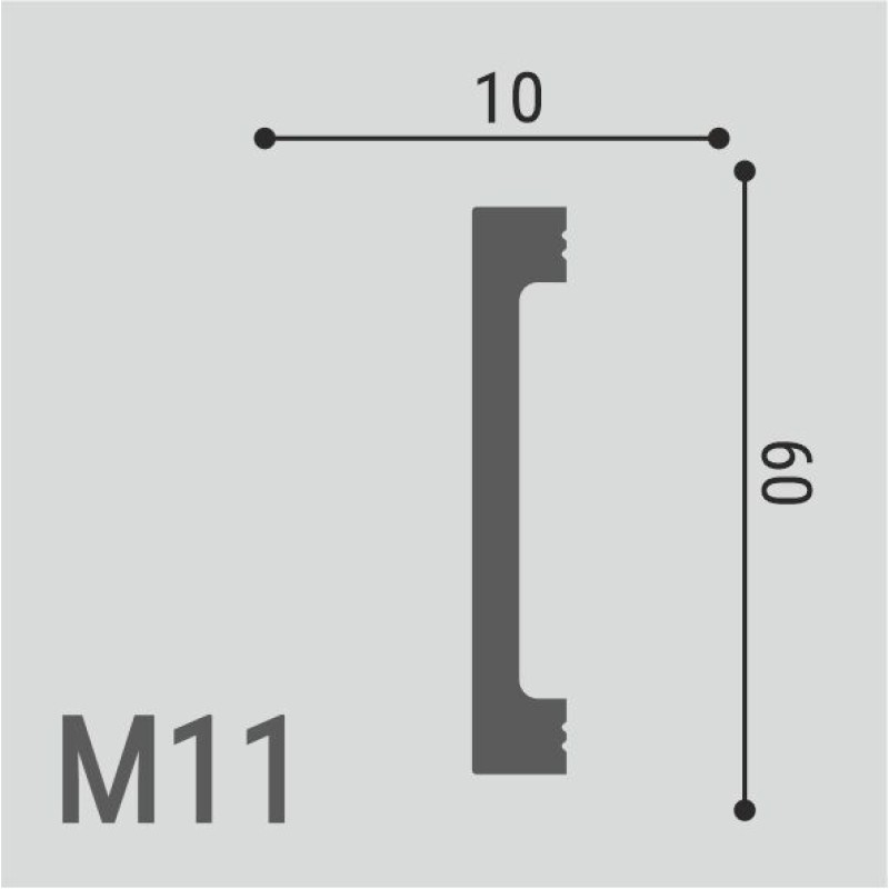 Молдинг XPS POLYMER М 11 60/10