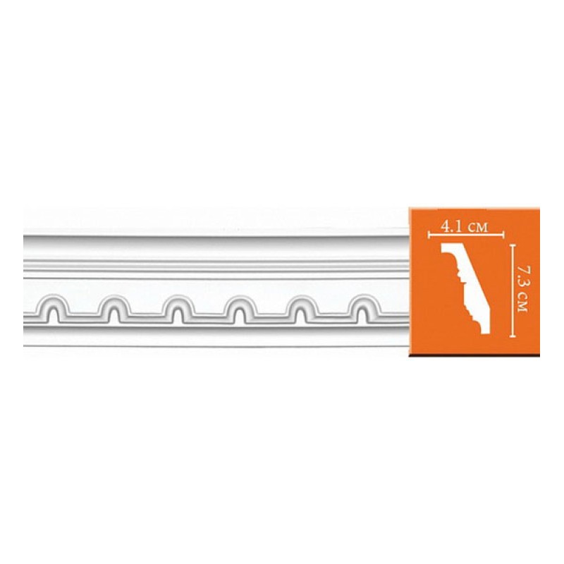 95112/10 FLEXIBLE плинтус DECOMASTER-2 (73х41х2400мм)