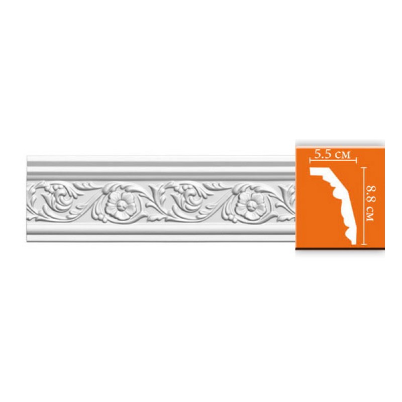 95323/11 FLEXIBLE плинтус DECOMASTER-2 (85х57х2400мм)