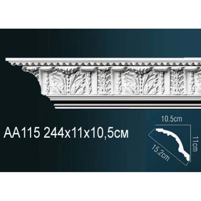 Карниз потолочный с рисунком AA115