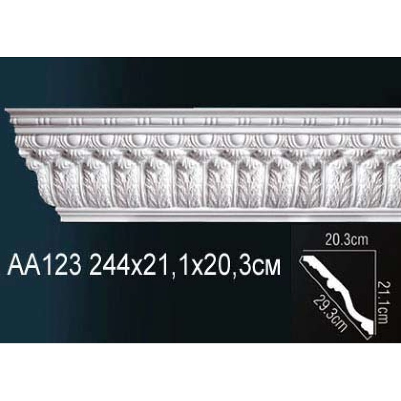 Карниз потолочный с рисунком AA123