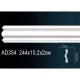 Молдинг гладкий AD354