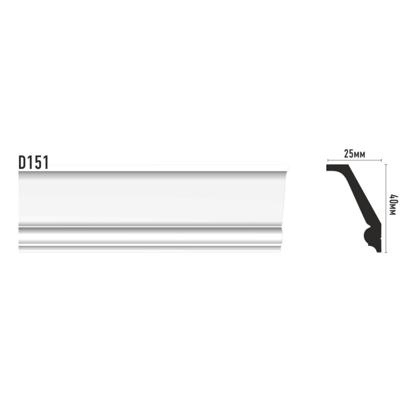 D151/60 Плинтус ДМ(40*25*2000 мм)