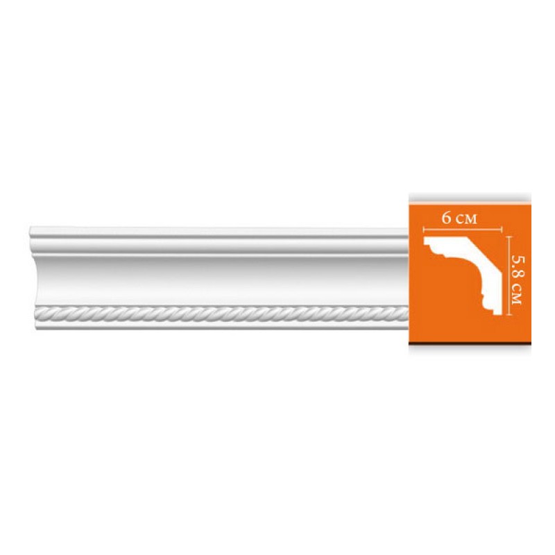 DT 128/24 плинтус DECOMASTER-2 (58х60х2400мм)
