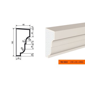 Подоконник ПВ-160/2 (ПС-108)