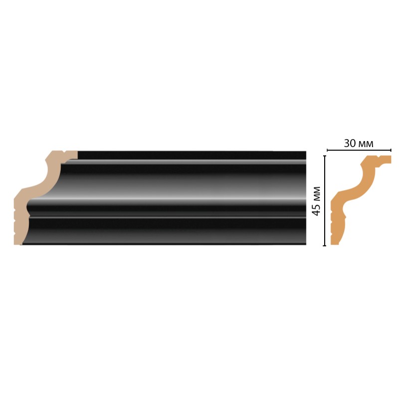 D148-195 ШК/40 плинтус DECOMASTER(45*30*2400 мм)