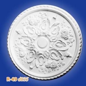 Розетка потолочная из полистирола R49