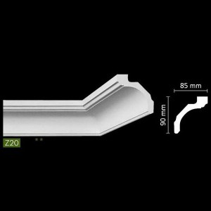Гладкий потолочный профиль Z20