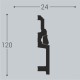 Плинтус напольный из дюрополимера П6 120-24