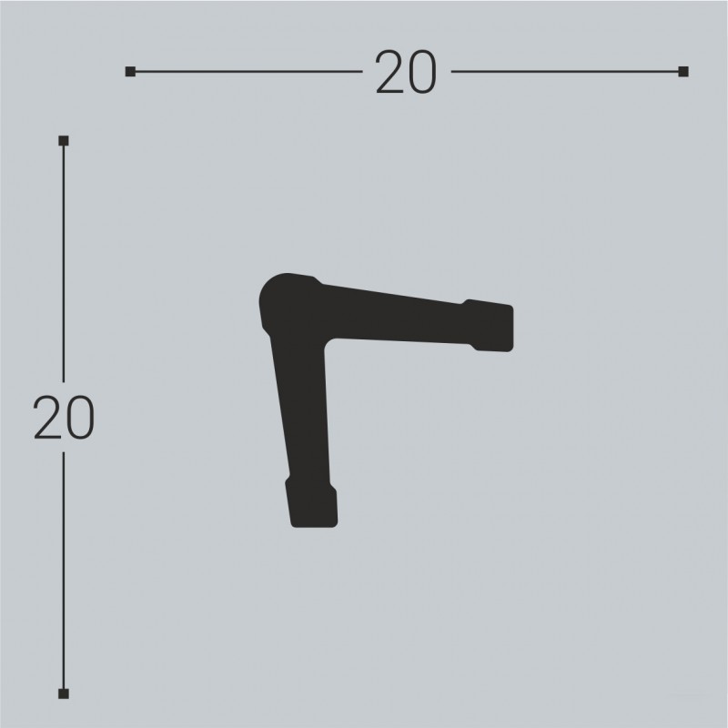 Уголок из Дюрополимера У1 20-20 