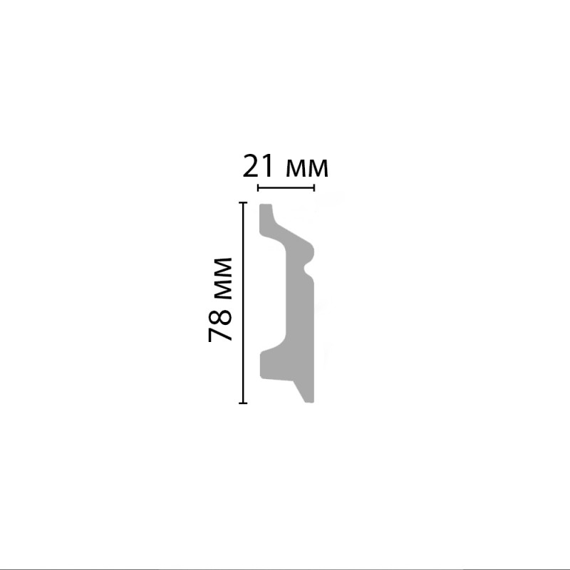D122/16 Плинтус ДМ(78*21*2000 мм)