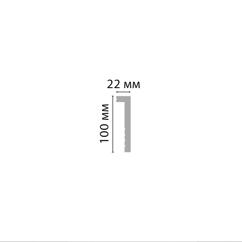 Плинтус напольный Decomaster D171ДМ (100*22*2000)