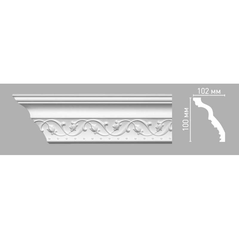 95821 ШК/30 плинтус DECOMASTER-3 (100х102х2400мм)