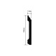 Плинтус Hiwood B100C 100*13*2000 мм