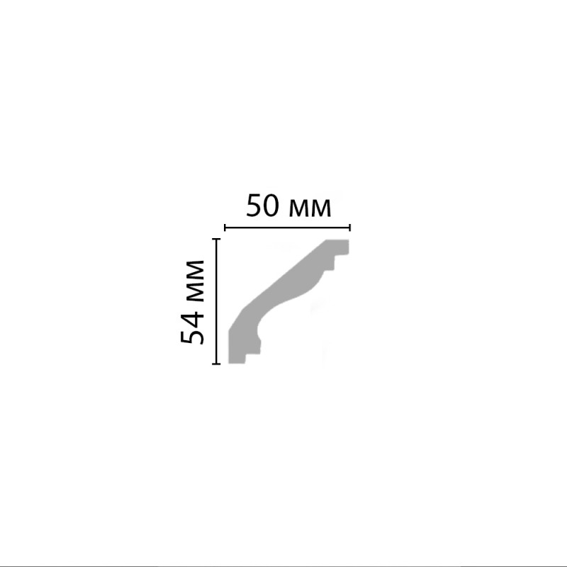 96627/15 FLEXIBLE плинтус DECOMASTER-2 (54х50х2400мм)