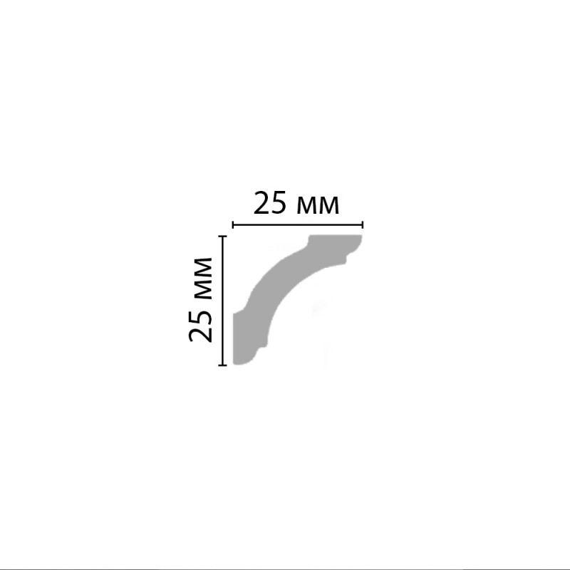 96251/100 плинтус DECOMASTER-2 (25x25x2400мм)