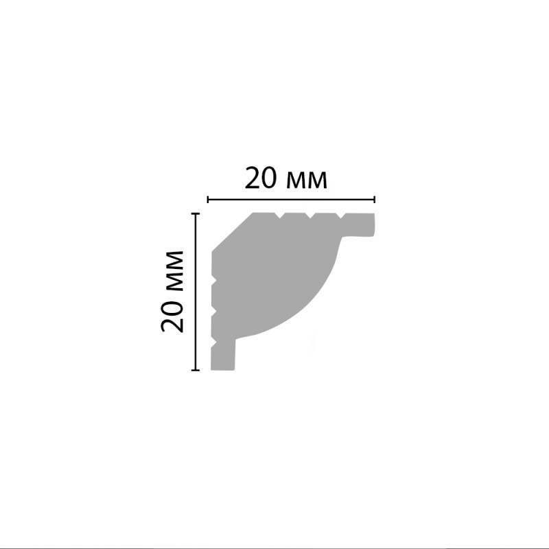 D132/88 плинтус ДМ(20*20*2000 мм)