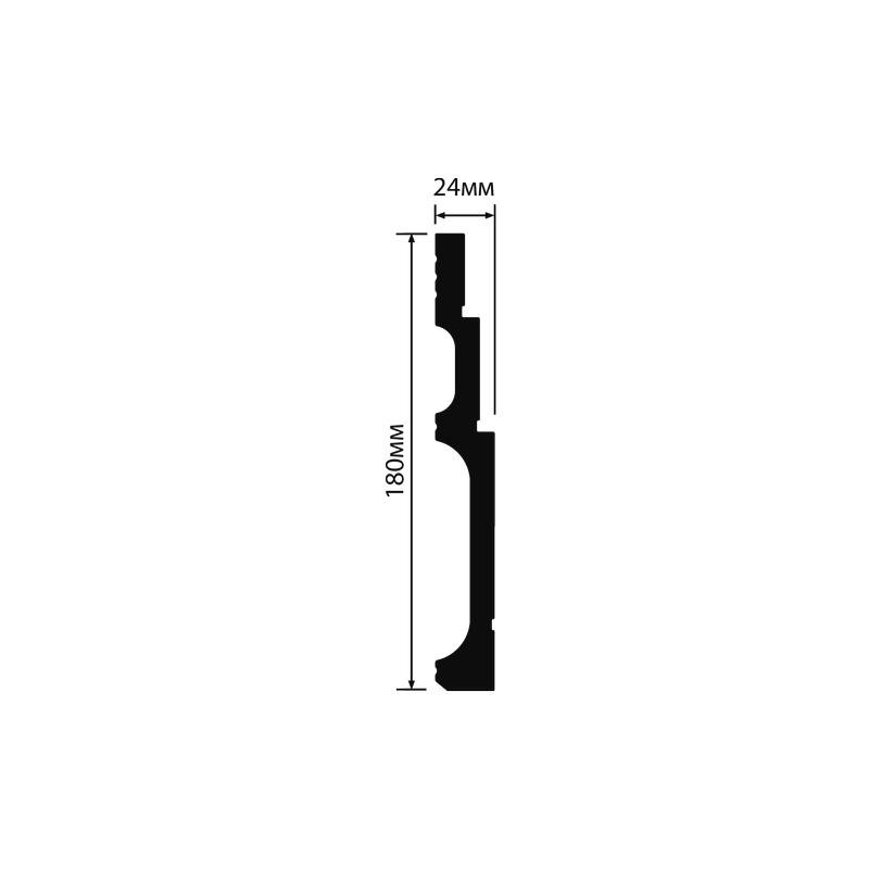 Плинтус Hiwood B180V2 180*24*2000 мм