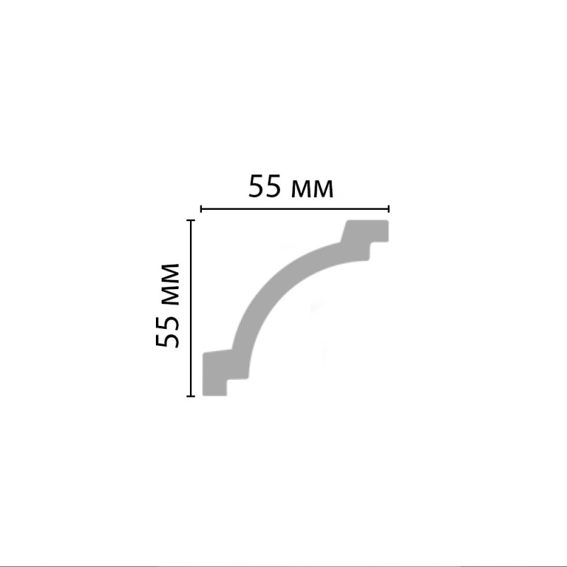 96516 ШК/80 плинтус DECOMASTER-3 (55х55х2400мм)