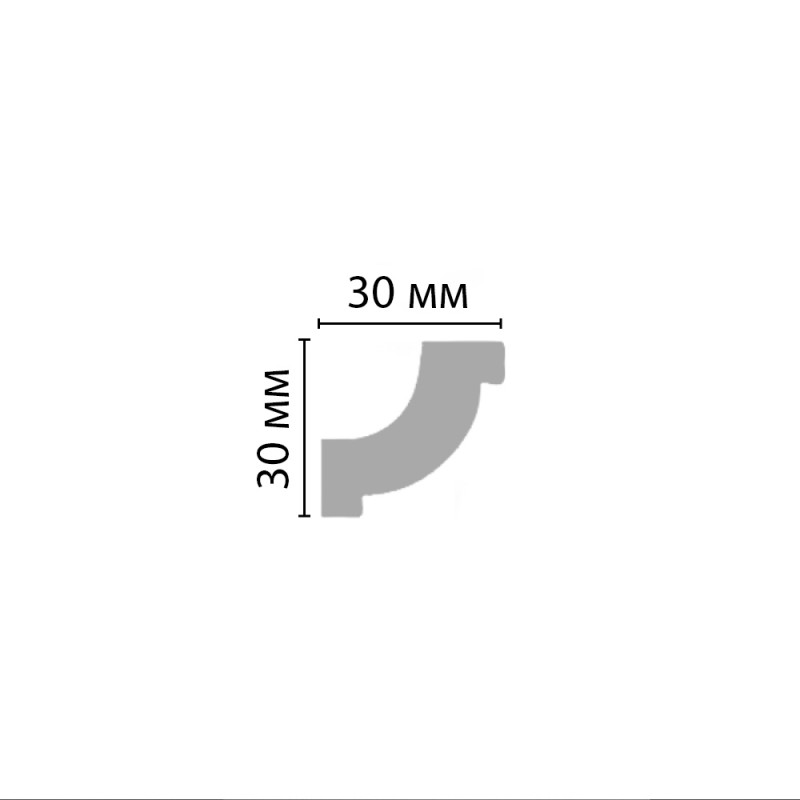 96123/75 плинтус DECOMASTER-2 (30х30х2400мм)