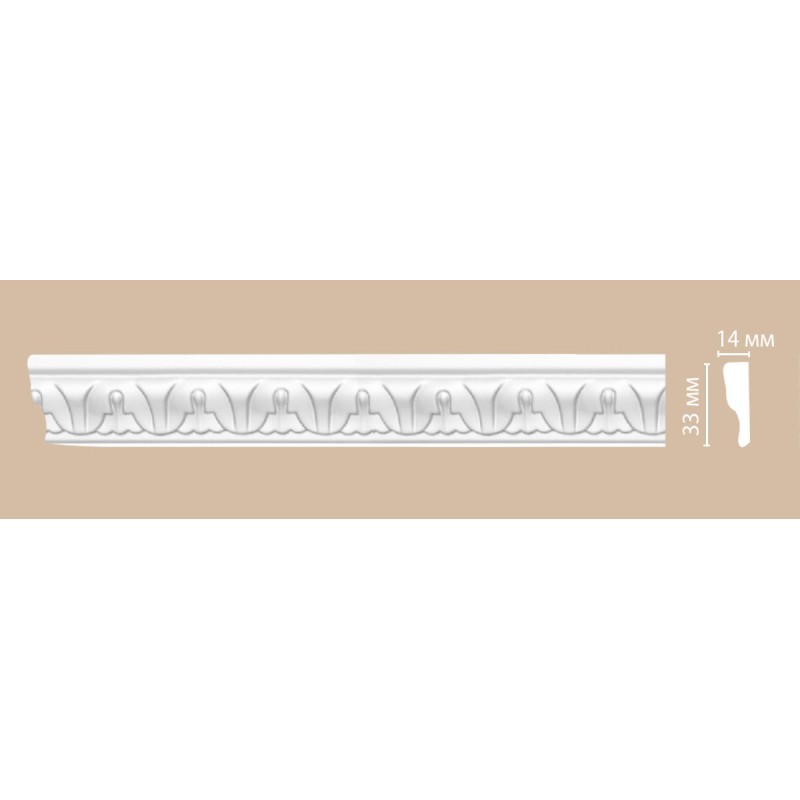 98027/43 FLEXIBLE молдинг DECOMASTER-2 (33х14х2400мм)